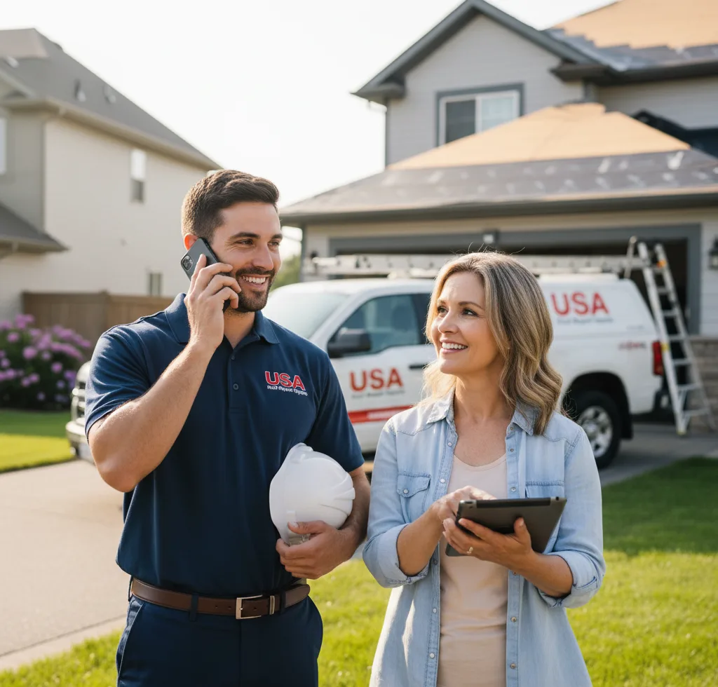 USA Roof Repair Experts customer support in Baltic